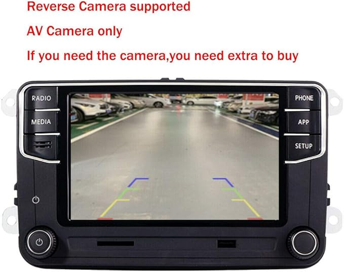 SCUMAXCON Car Stereo Carplay Android Auto MIB2 RCD360 Pro Bluetooth RVC USB 6.5" Touchscreen for VW Jetta Golf Tiguan Passat Caddy EOS Passat Touran CC