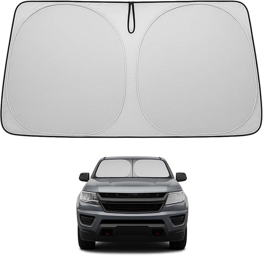Proadsy 2026 Upgrade Front Windshield Sun Shade Foldable Sunshade Protector Custom Fit 2015-2022 Colorado Pickup Truck Accessories