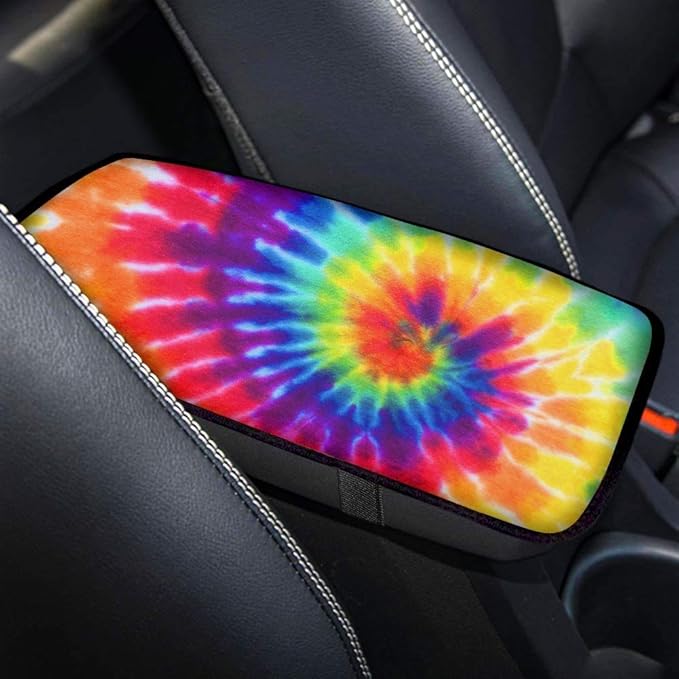 JEOCODY Colorful Console Armrest Univeral Car Interior Accessories Non Slip Arm Rest Protector Pads