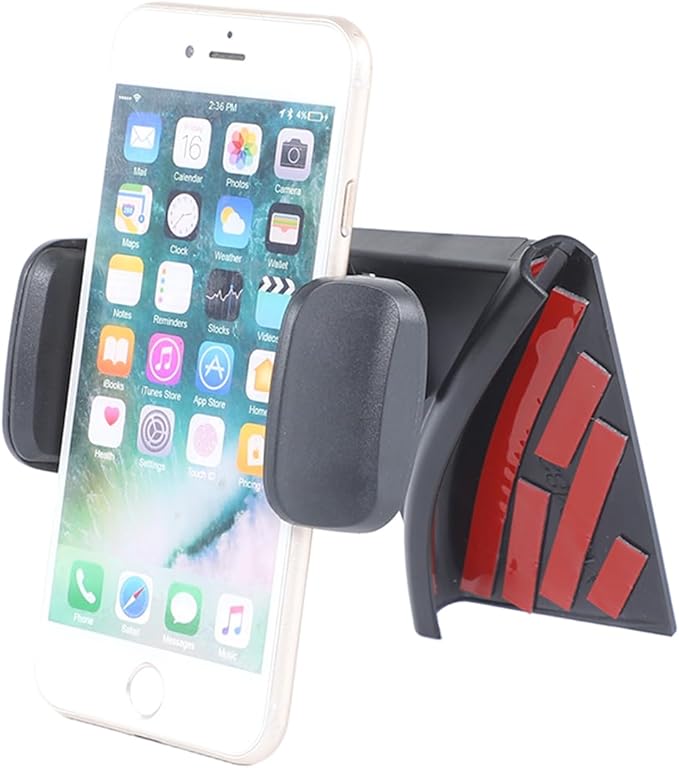 Phone Holder Compatible with Cadillac Escalade 2021-2025,360° Rotation Adjustable Center Console Navigation Screen Cell Phone Holder Fit for Most Smartphones (A)