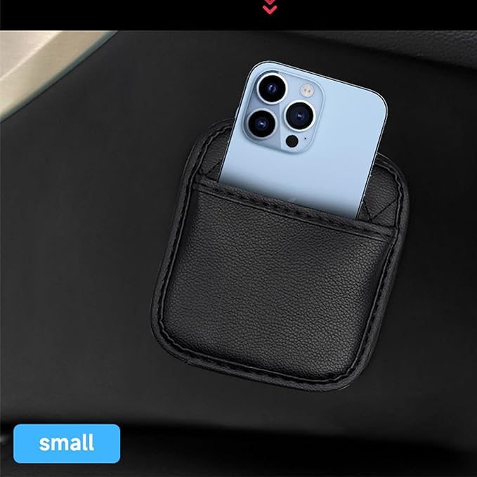 Car Leather Storage Bag Pocket Pouches for Easy Organization in Vehicle Interior Family Professional Use