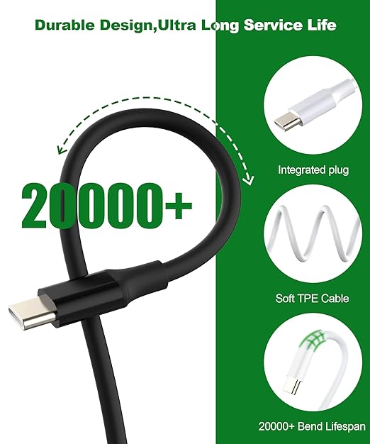 CarPlay Activator Cable for Motorcycle, CarPlay Headset Bypass Adapter for Motorcycle, Enable Mirroring on Harley/Indian/Goldwing Without Headset, USB-C to 8pin Support Charging, 50cm/Black