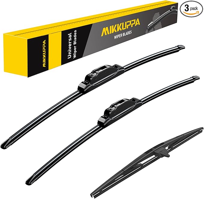 MIKKUPPA 22"+21"+14" Windshield Wiper Blades Replacement for 2009-2015 Honda Pilot, Front and Rear Wiper Blades, Durable, Stable, Quiet All Season Wiper Blades Set (Pack of 3)