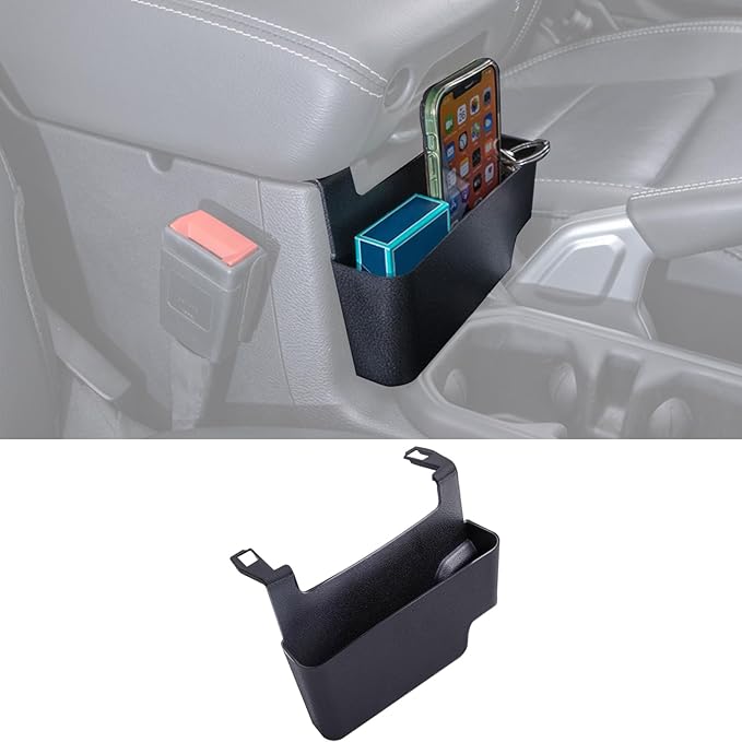 Center Console Hanging Box Compatible with JEEP Wrangler JL/JLU 2018-2023 2024 2025 2026 and JEEP Gladiator JT Truck 2020-2024 2025 2026 Organizer Tray Armrest Storage Accessories (Not for JK/JKU)