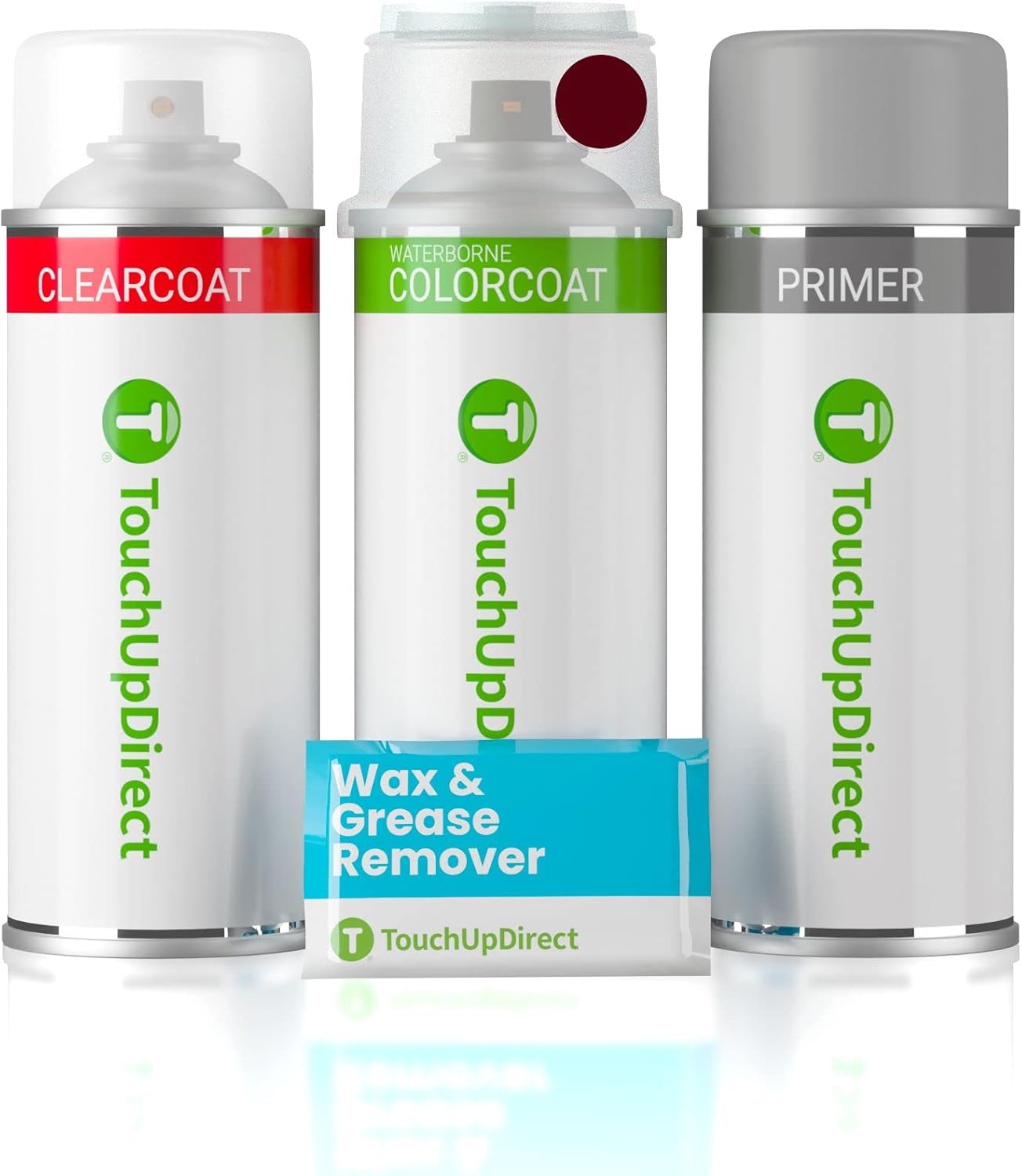 TouchUpDirect 3T3 Ruby Flare Pearl Compatible with Toyota Exact Match Touch Up Paint Aerosol - Preferred Kit