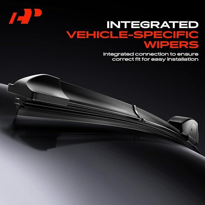 A-Premium 24" and 19" Windshield Wiper Blades Compatible with Honda CR-V 2023-2024, Civic 2022-2024 & Acura Integra 2023-2024 -TLPN Connector, with Wear Indicator & Towel, Left and Right (Pack of 2)