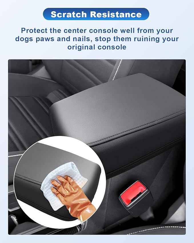CDEFG for VW Volkswagen Atlas 2024 2025 2026 Center Console Cover for 2024 2025 2026 Atlas Cross Sport Accessories Armrest Cover 2024-2026 Atlas Cross Sport Middle Console Pad Arm Rest Cushion