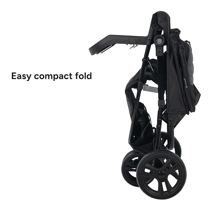 Baby Trend Venture 3-Wheel Stroller Travel System, Dash Black