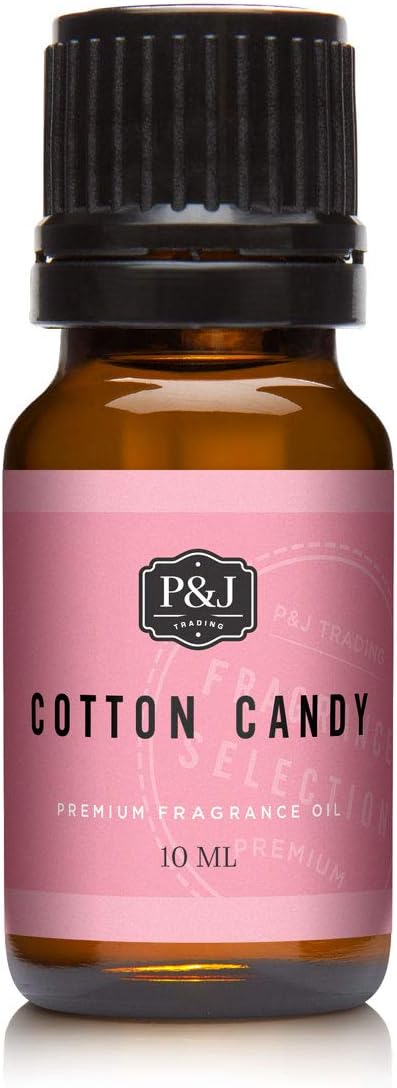 P&J Trading Fragrance Oil for Diffusers for Home - Cotton Candy 10ml Fragrance Scents for Candle Making - Soap Making Supplies & Car Diffuser Scents