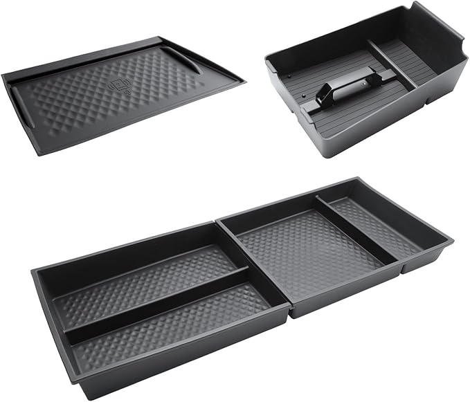 Murano Center Console Organizer for 2025 2026 Murano SL/SV/Platinum Accessories Armrest Storage Box, Lower Console Organizers, Wireless Charging Protective Mat 2025 2026 Murano Accessories 4PCS