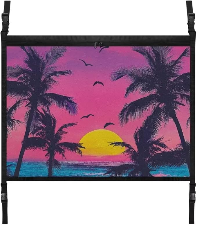 Sun Purple Sky Car Roof Storage Bag Car Seat Organizer Roof Storage Premium Car Seat Organizer One Size Inner Car Accessories
