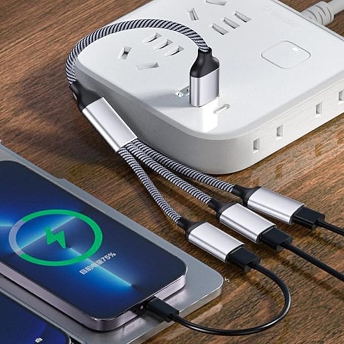 SHOWERORO Portable USB Splitter Cable Male to Female Multi-Function Hub for Laptop with Fast Data Transfer Compact Silver USB Power Expander