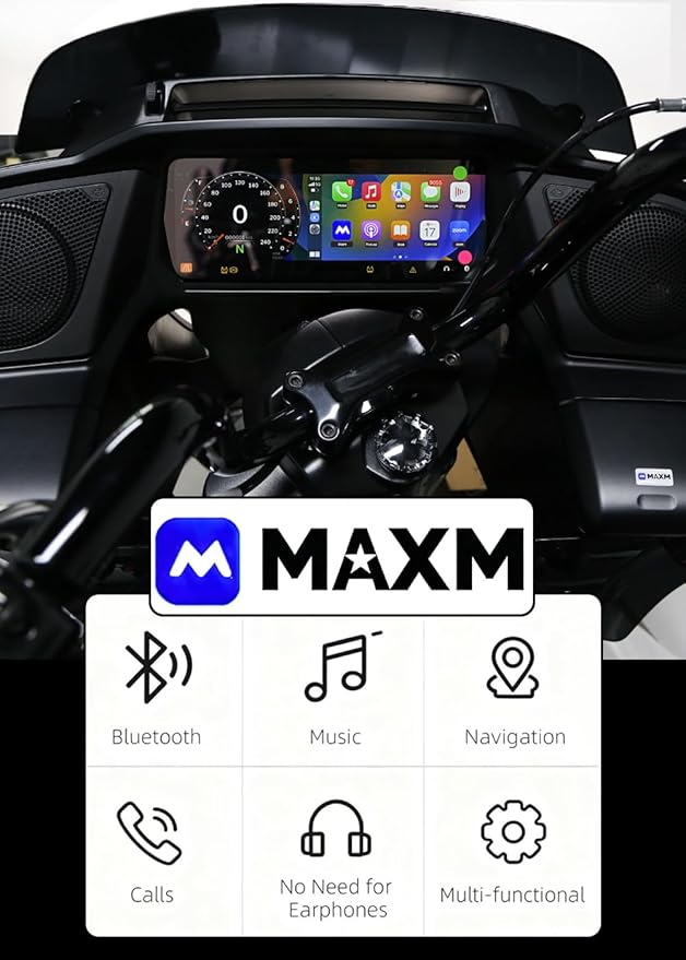 Motorcycle Wireless CarPlay Adapter Compatible With For Harley Touring 117 121 Street Road Glide FLHX FLTR 2024 2025 2026 (2023-2026)
