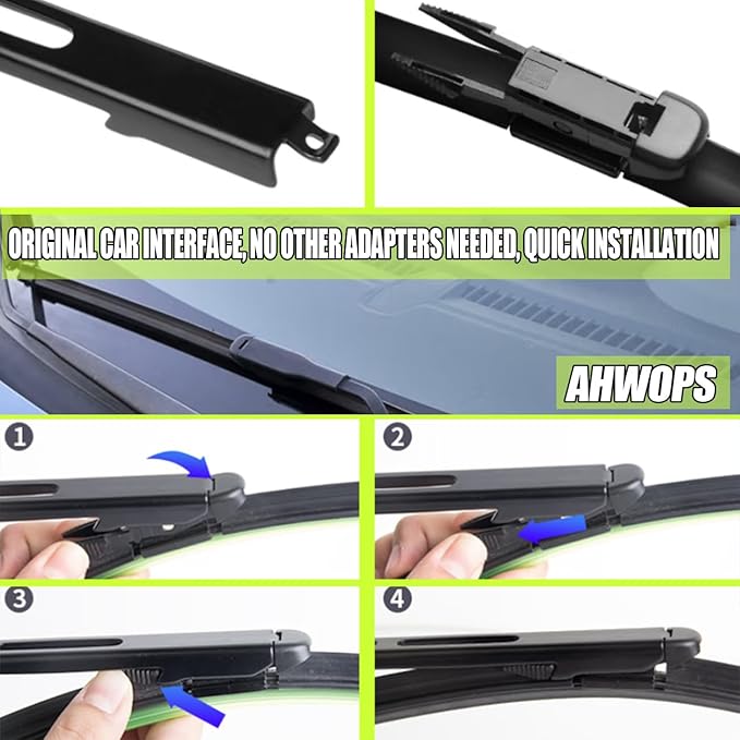 3 Wiper Front and Rear Wiper Blades for 2008-2022 Toyota Sequoia, OE Original Style (26″/23″ Front/12″ Rear) For My Car