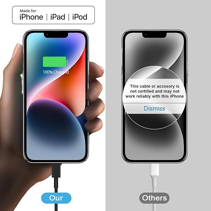iPhone 17 16 15 Charger Fast Charging 2+2Pack 20W USB C Wall Charger with 10FT Fast Charging Cable Compatible with iPhone 17/17 Air/17 Pro/17 Pro Max/iPhone 16/15 Series, iPad Pro/AirPods-Black