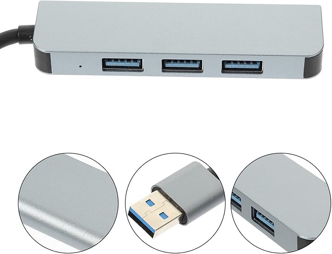 Holibanna USB Port Hub USB Expander for Laptop Computer with Heat Dissipation Lightweight Multi-Device Connection Keyboard Mouse