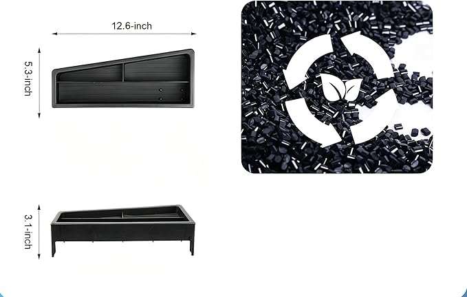 For VW ID.4 Dashbaord Center Console Organizer for 2025 2026 VW ID.4 (S/Pro/Pro S/Pro S Plus) Center Console ABS Storage Tray Insert, OEM Fit, Non-Slip Waterproof Interior Accessories - 12.9 Inch ONLY