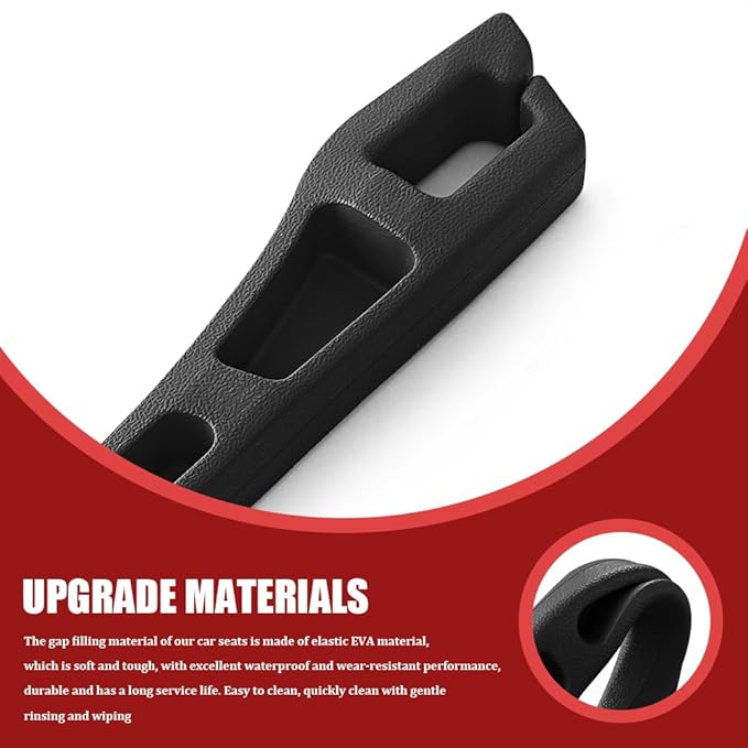 2PCS No Drop Seat Guard, Car Seat Gap Filler, Multi-Function Car Side Gap Filler for Prevent Items Falling, Universal Auto Blocker Between Seats Auto Organizer Accessories for Most Cars