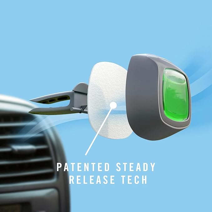 Febreze Car Pet Odor Eliminator, Air Freshener Vent Clip, Up to 30 Days Freshness, Fresh Scent