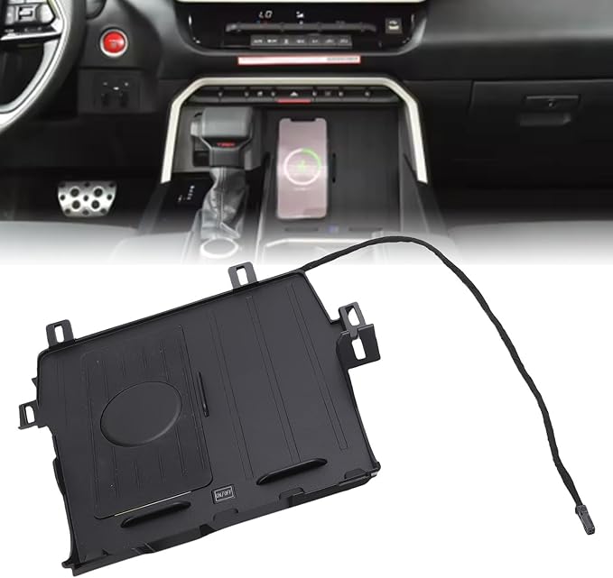 15W Wireless Car Charger Pad, Fast Charging Panel Easy Installation, Replacement for Tundra 2022 2023, with Multiple Power Levels, Stable Performance, Intelligent Protection