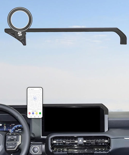 Car Phone Holder for 2024 2025 2026 Toyota Land Cruiser LC250 Accessories Apply to 8/12.3 Inch Touch Screen Fixed Clip Magnetic Cell Phone Mount Hands-Free 360 Degree Rotation