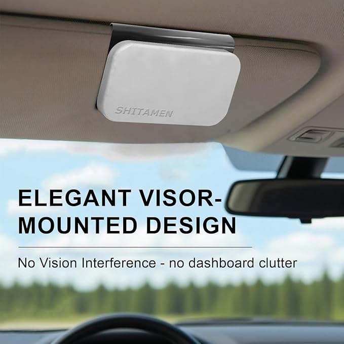 Car Air Freshener, Stone Air Freshener, Automotive Odor Eliminator for Visor Clip- Car Fresheners Long Lasting - Variety 3 Pack - CLIP INCLUDED (Amber-Teak-Grove)