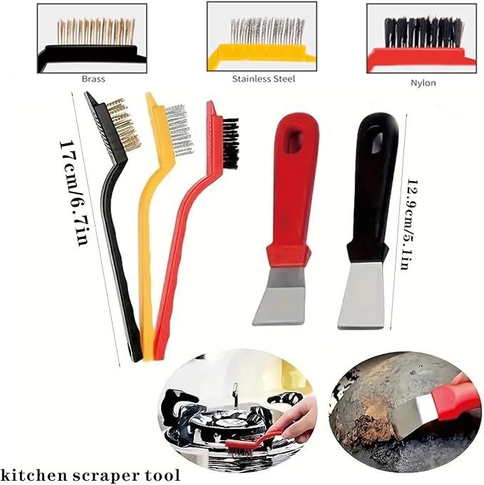 Window Groove Cleaning Brush, Window or Sliding Door Track Cleaner for Sliding Door, Sill, Tile Lines, Shutter, Car Vents, Keyboard (14Piece)