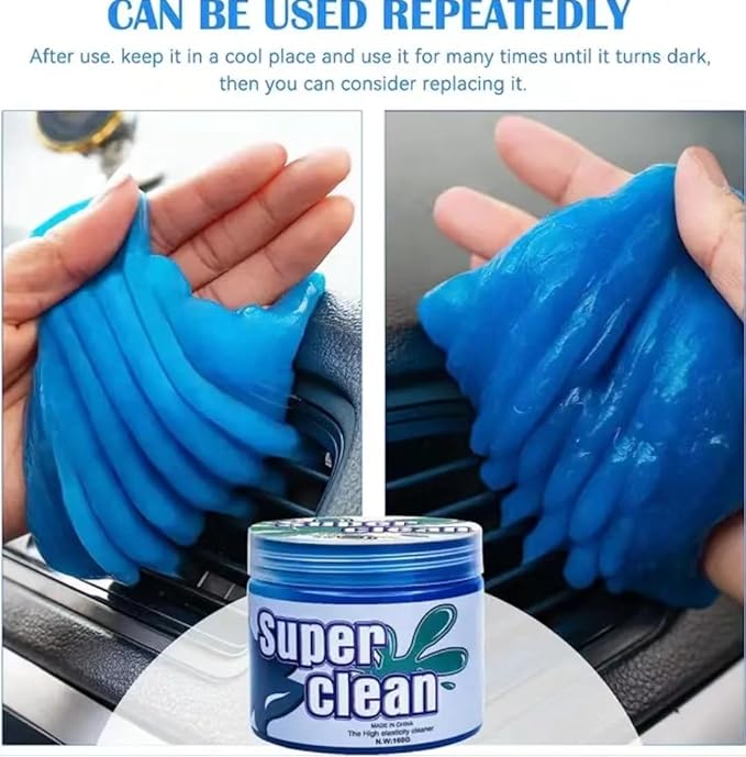 Generic Universal Super Clean Gel Car Detailing Automotive's Dust & Dirt Deep Cleaning Car Crevice Cleaner Air Vent Interior Removal Putty Cleaning PC Laptop Keyboard Cleaner Cameras 160g