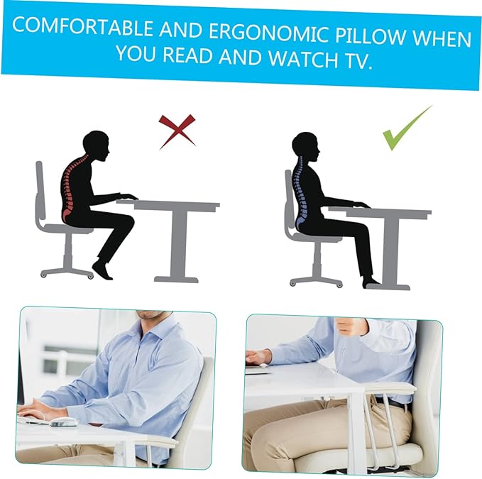 Cabilock Memory Foam Pillow for Office Chair Lumbar Support Car Seat Pad Car Seat Cushion Waist Support Pillow Lumbar Relief