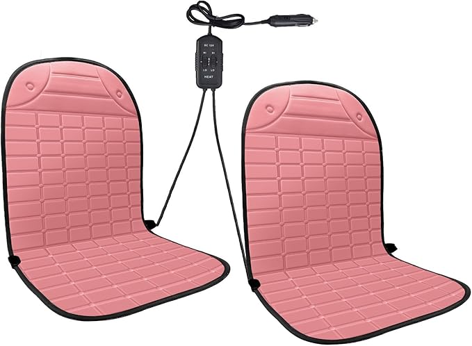 2 PCS Seat Cushion Comfortable Winter Seat Cover, Gifts for Family (Pink)