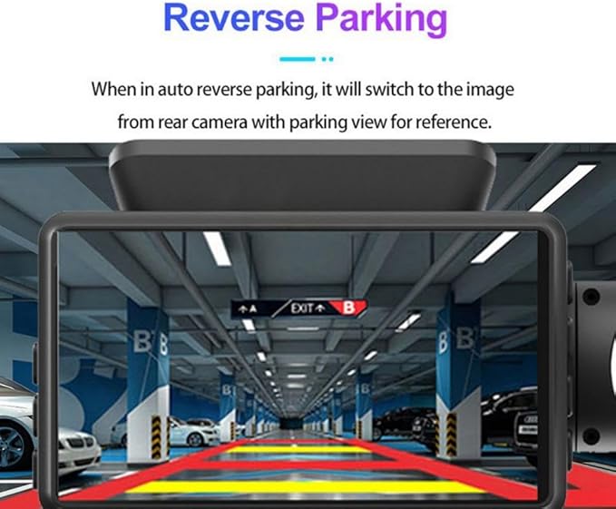 Backup Camera for Car Security Dash Cam Front and Rear Vehicle Camera Dual DashCam Back up Camera, 3 Inch IPS Screen Video Recorder G-Sensor Night Vision Truck Camera