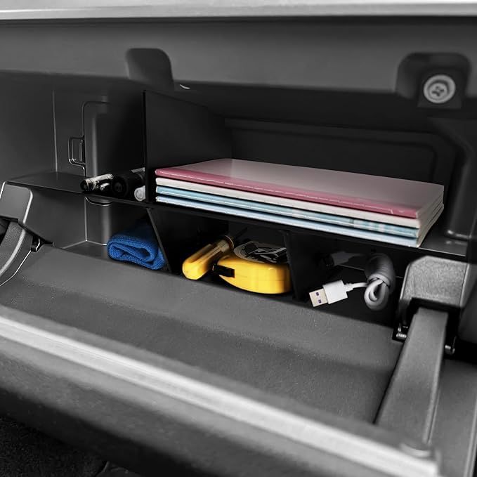 Hellet Glove Box Organizer Compatible with Toyota 2025 2026 4Runner Accessories Center Console Organizer Insert Compartment Tray