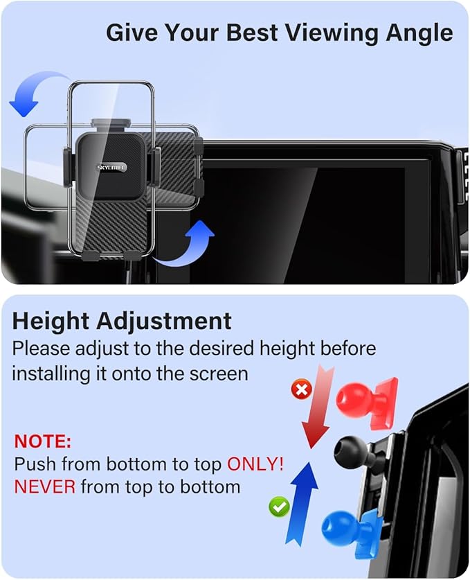 SKYLOTEC Phone Mount for Kia Seltos 2024 2025 2026 Accessories, Automobile Cradles Car Phone Holder, Cell Phone Base Not Block Air Vent