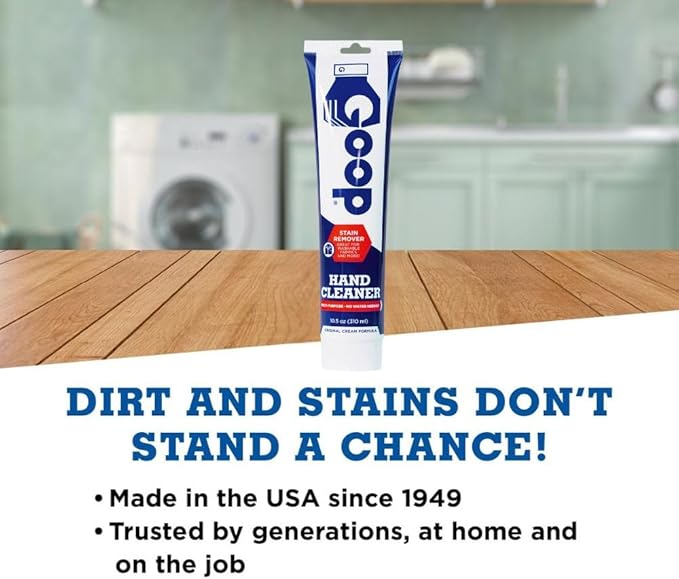 GOOP Original Multi-Purpose Waterless Hand Cleaner & Stain Remover - 10.5 oz Tube