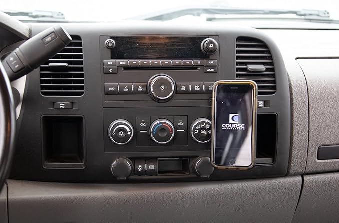 Course Motorsports DirectFit Magnetic Phone Mount and Car Phone Holder for Chevrolet/GMC 1500, 2500, 3500 (2007-2013) - Magnetic Head