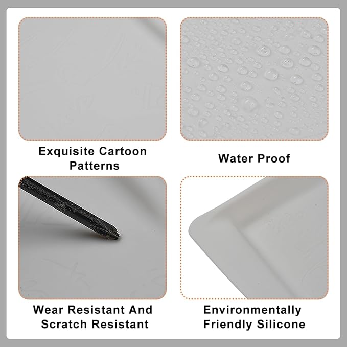 XhuangTech Wireless Charging Pad for Model 3/Y, Non-Slip Silicone Protective Tray Liner Accessories, Waterproof Car Centre Console Wireless Charging Pad Heat Resistant Easy to Clean (White)