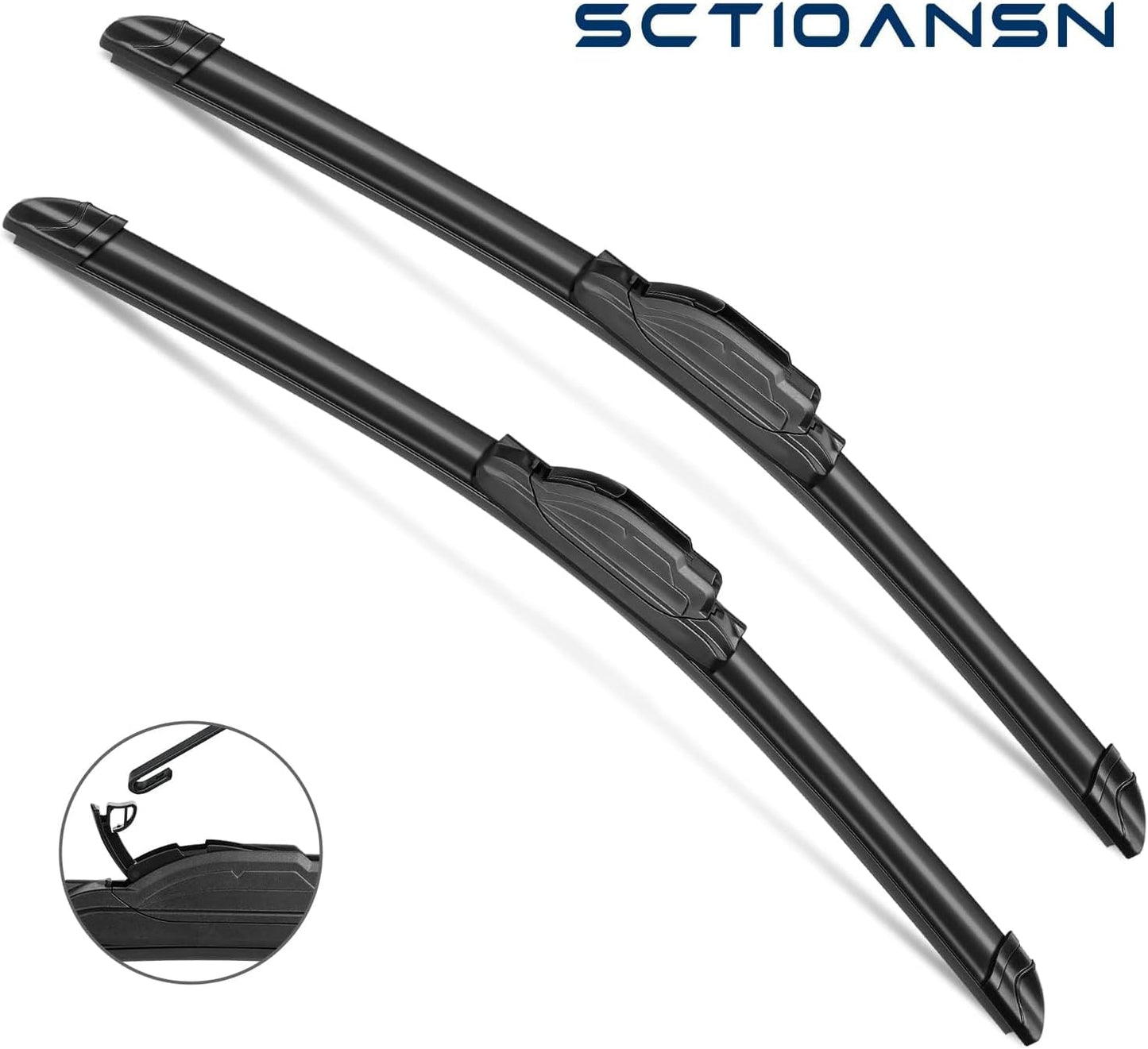 3Pcs Windshield Wipers for Chevrolet Chevy Trailblazer 2002-2006, Chevrolet Trailblazer EXT 2002-2006, Original Equipment Automotive Replacement Windshield Wipers- 22"/22"/16" (Pack of 3) J- HOOK