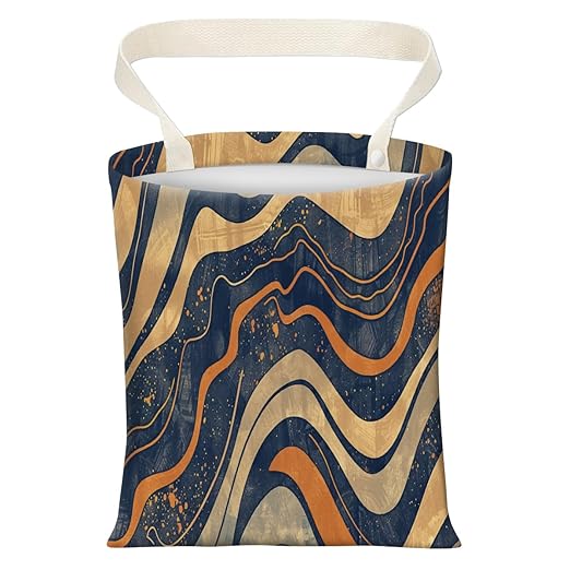 Cute Car Trash Can, Hanging Canvas Car Back Seat Organizer and Storage Bag, Funny Car Trash Bag For Travelling, Outdoor Brown Wood Grain Print