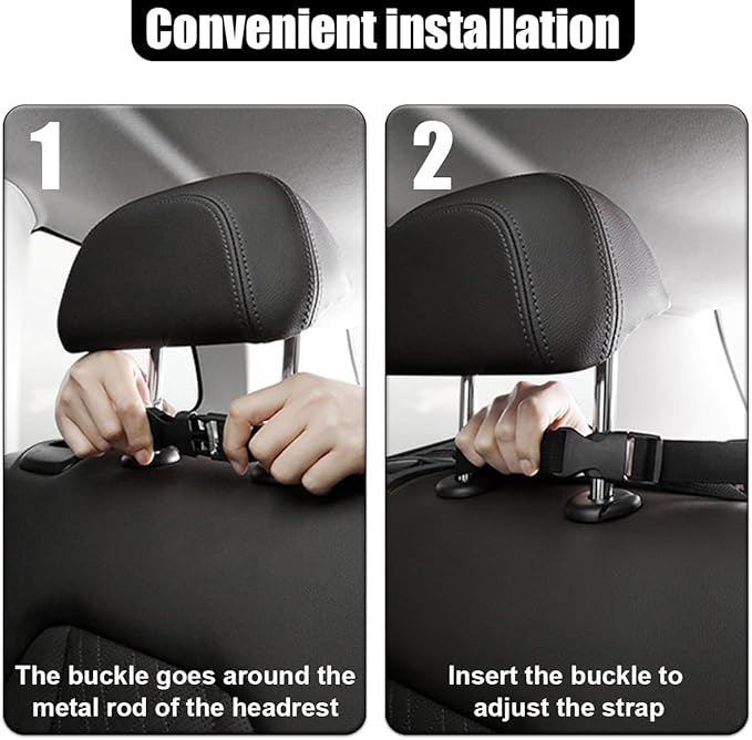 Car Trunk Organizer, Space Saving Hanging Automotive Back Seat Organizer Storage Bag with 10 Pocekts, Foldable Vehicle Interior Cargo Organizer Accessories for Car, SUV, Truck, MPV (Black)