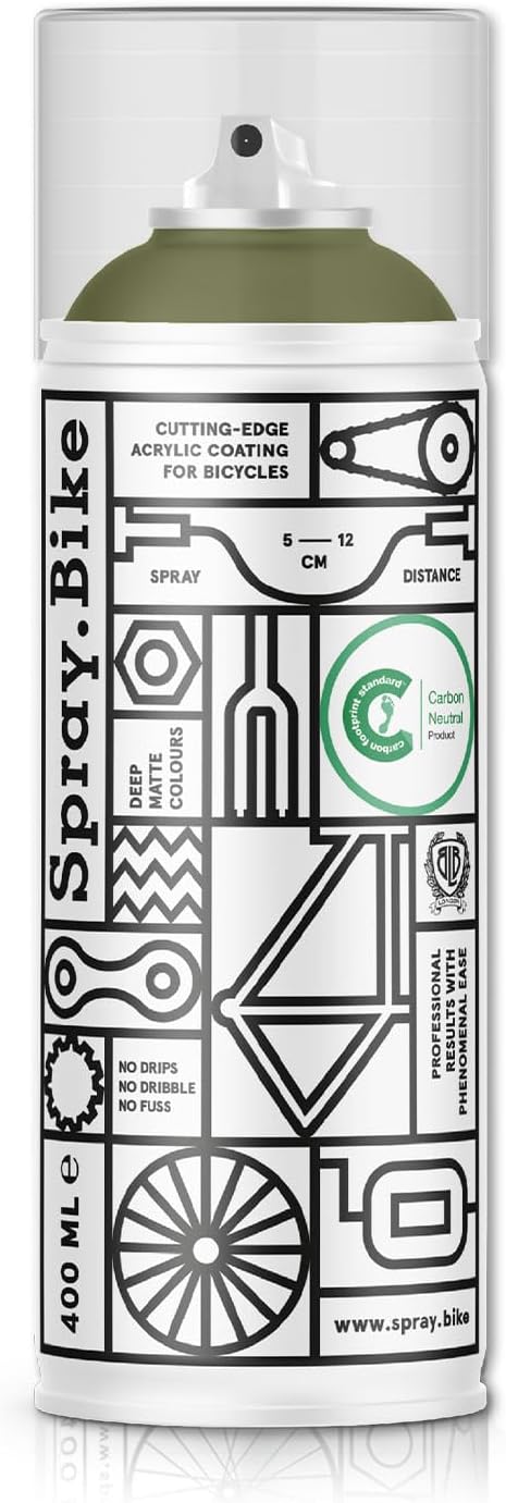 Spray.Bike Spray Paint | Designed Mainly for Bicycles | Multi-Use Acrylic Spray Paint for Metal, Plastic | High Coverage Bike Paint, 400ml