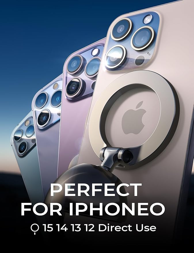 LISEN for MagSafe Car Mount [Strongest Magnet Power] Phone Mount for Car [Ultra Stable Exclusive Patent] All-Metal Magnetic Car Phone Holder Fit All Mobiles iPhone 16 15 14 13 Pro Max Plus.