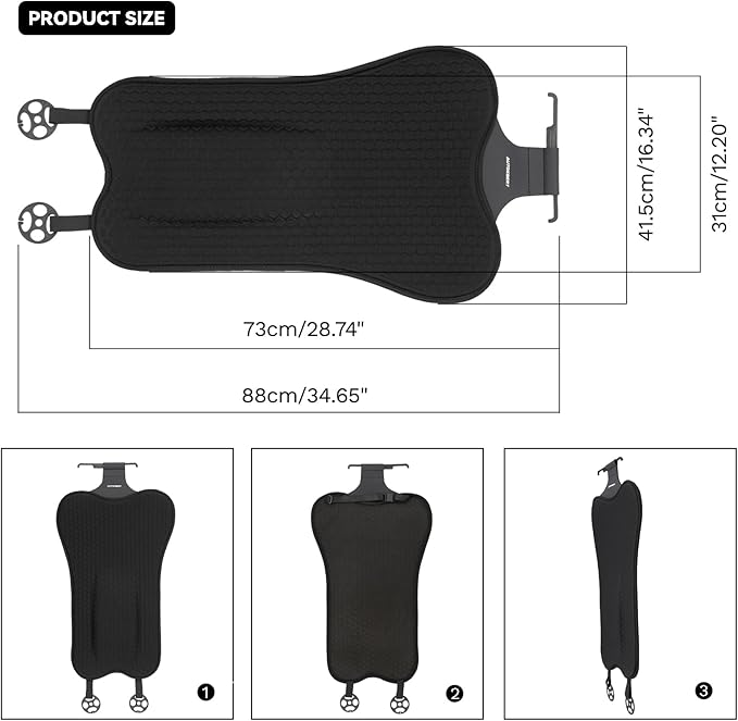 XUKEY Lumbar Pillow Gel Support Pillow Back Support Cushion,Gel Lumbar Support Pillow Relief Back Sciatica Pain for Car Seat Cushion,Car Seat Lumbar Support with Adjustable Straps Improve Posture
