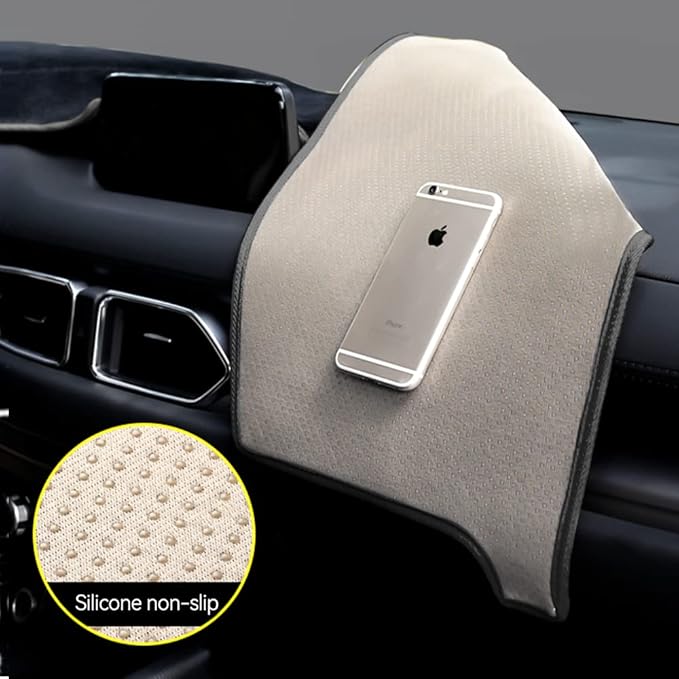 BEERTE Updated Custom Black Dash Cover Fit for Mazda CX-5 2026 2025-2017 Nonslip Dashboard Mat Flannel Sunshade Dashboard Protector (Without HUD)