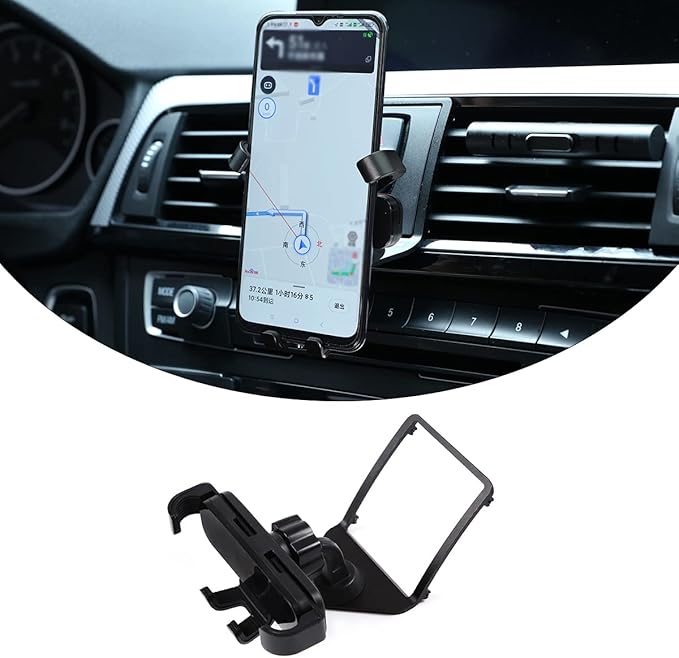 LLKUANG Car Mobile Phone Mount Compatible with BMW 3 4 Series M3 M4 F30 F31 F32 F33 F34 F36 F80 F82 F83 360-Degree Rotary Cell Phone Holder Navigation Bracket Accessories