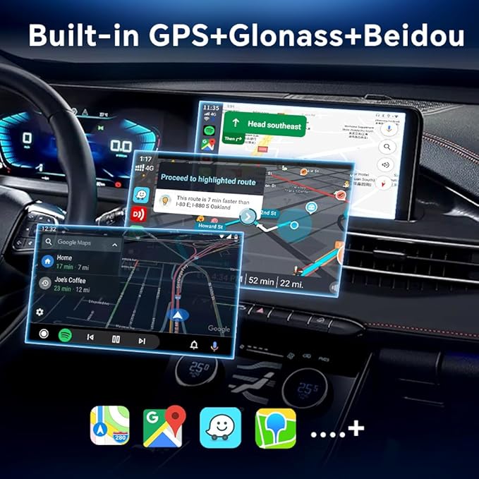 Wireless CarPlay Adapter for Netflix︱YouTube︱TikTok Streaming: CarlinKit Tbox (SM6225, 8-core, 8GB+128GB)