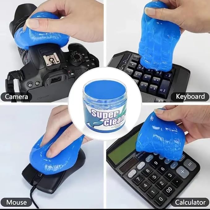 Generic Universal Super Clean Gel Car Detailing Automotive's Dust & Dirt Deep Cleaning Car Crevice Cleaner Air Vent Interior Removal Putty Cleaning PC Laptop Keyboard Cleaner Cameras 160g