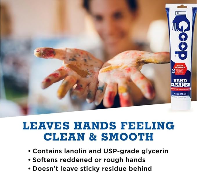 GOOP Original Multi-Purpose Waterless Hand Cleaner & Stain Remover - 10.5 oz Tube