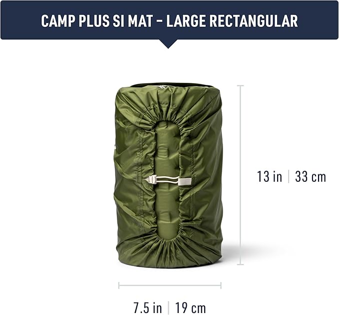 Sea to Summit Camp Plus Self-Inflating Foam Sleeping Mat for Camping - Rectangular - Large (78 x 25.2 x 2.6 inches)