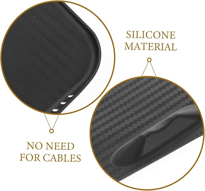 Center Console Skid Silicone Mat Wireless Charging Pad Compatible Model Easy to Install Protects Against Scratches and Slippage