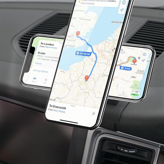 BEERTE fits for Magsafe Car Mount for Porsche Macan 2015-2025 Porsche Cayenne 2019-2023 [20 Strong Magnets] Magnetic Phone Holder for iPhone 17 16 15 14 13 MagSafe Phone Navigation Automobile Cradles